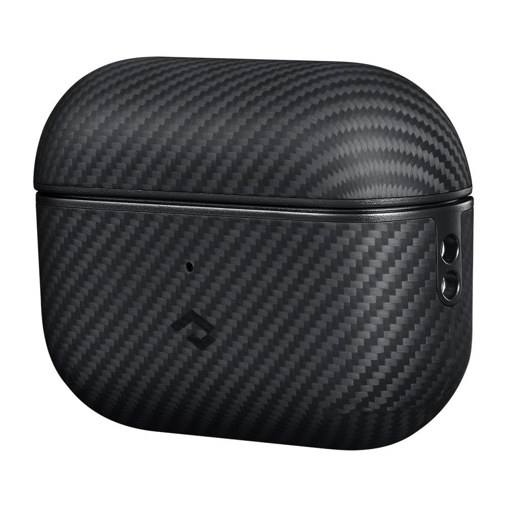 Apple Airpods Pro Kılıf M-safe Şarj Özellikli 600D Aramid Fiber Pitaka Classic Serisi Black-Grey Twill Kılıf