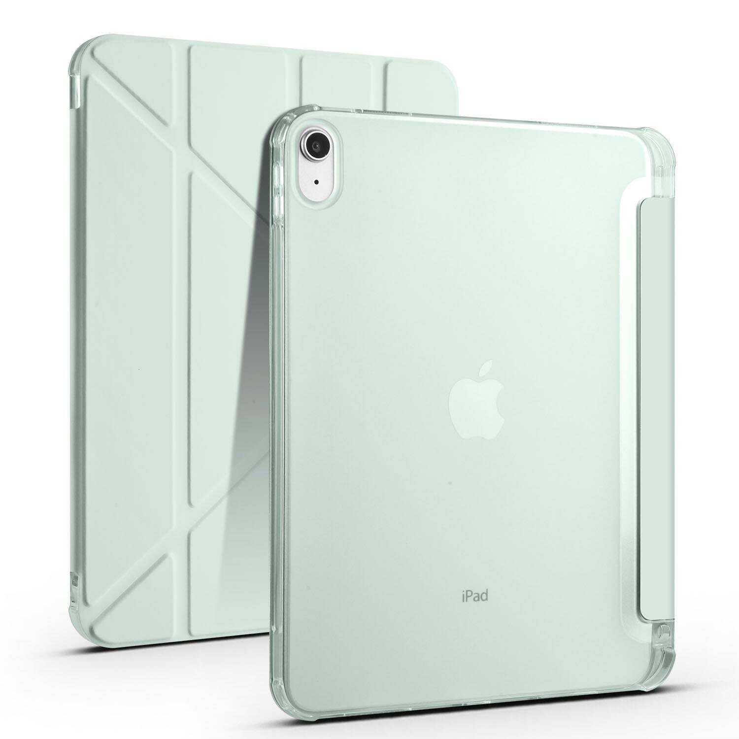 Apple iPad 10.9 2022 (10.Nesil) Kılıf Zore Tri Folding Kalem Bölmeli Standlı Kılıf