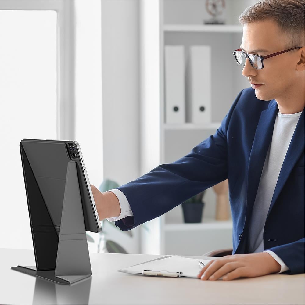 Apple iPad Air 11 2024 Amazingthing Matte Pro Mag Folio Katlanabilir Magnetik Standlı Kılıf