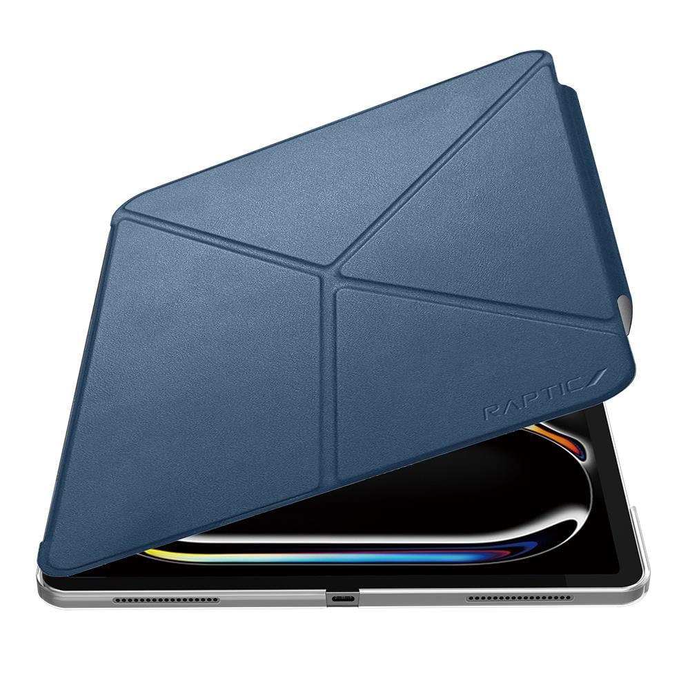 Apple iPad Pro 11 2024 Raptic Clear Folio Airbagli Şeffaf Kapaklı Katlanabilir Standlı Kılıf