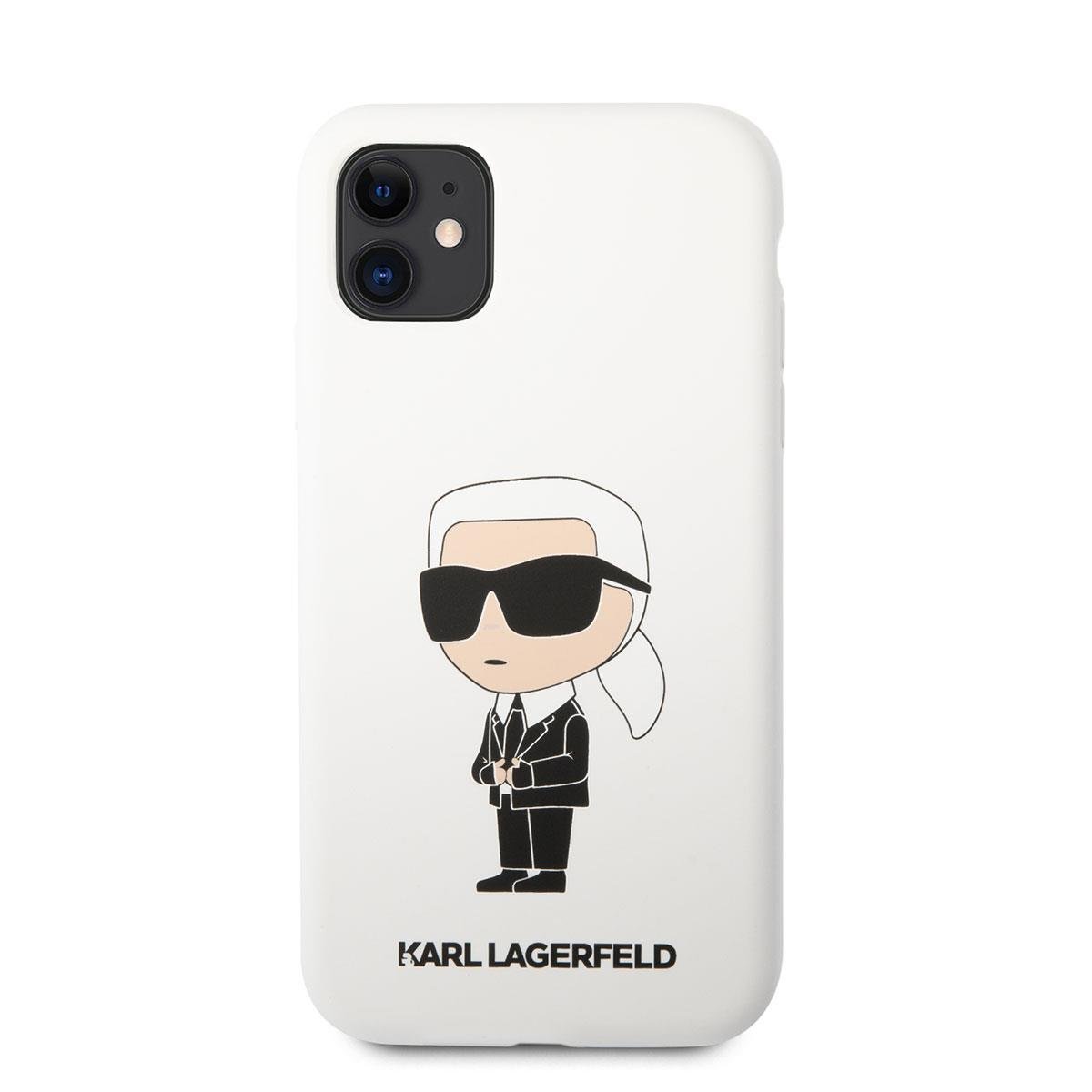 Apple iPhone 11 Kılıf Karl Lagerfeld Silikon Karl Dizayn Kapak