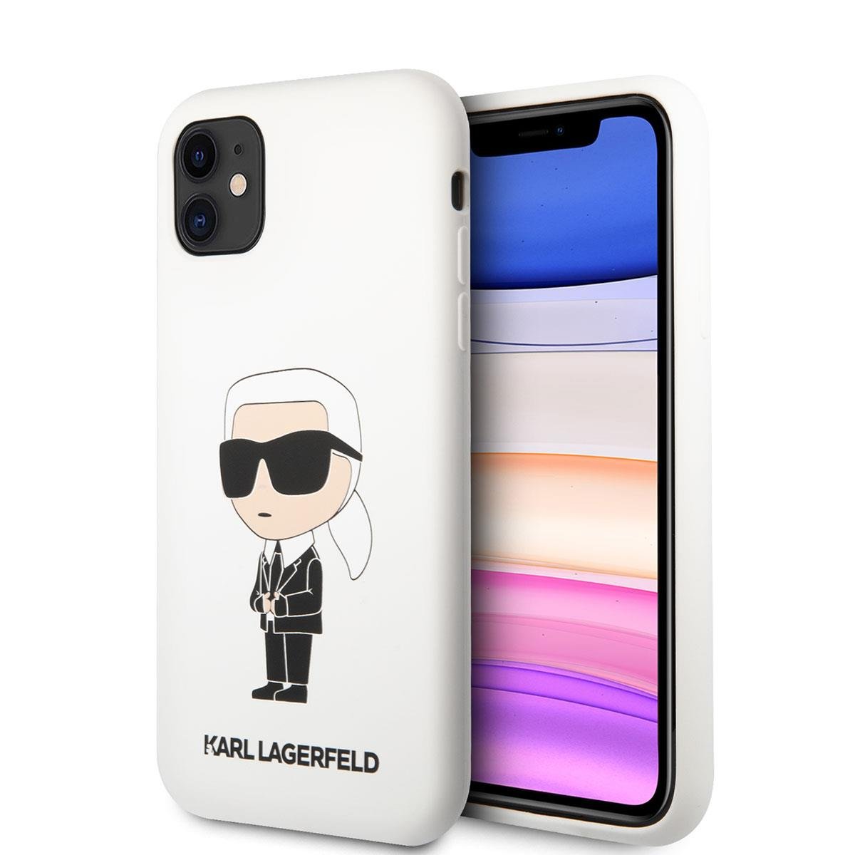 Apple iPhone 11 Kılıf Karl Lagerfeld Silikon Karl Dizayn Kapak