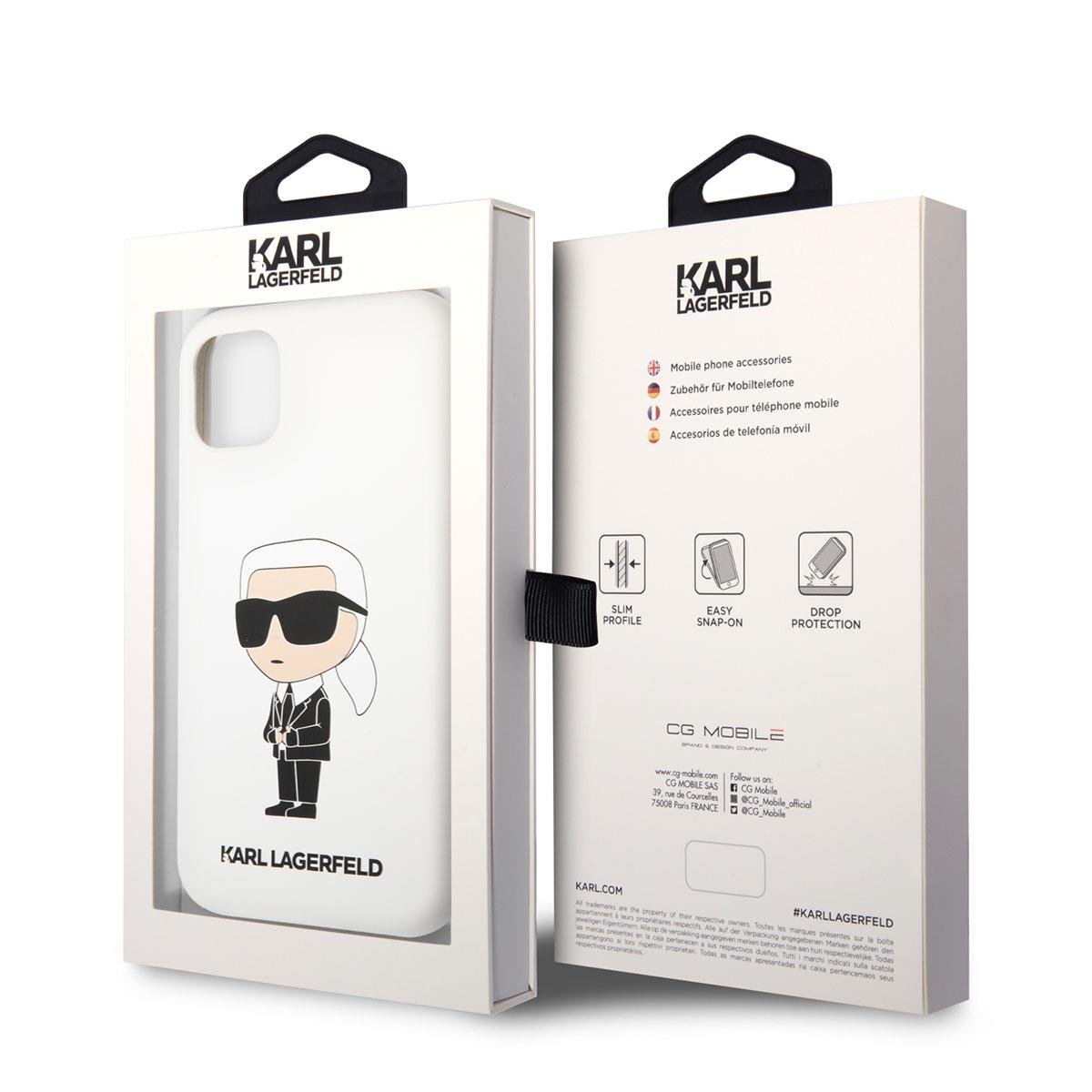 Apple iPhone 11 Kılıf Karl Lagerfeld Silikon Karl Dizayn Kapak