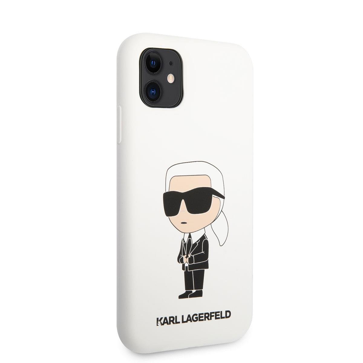Apple iPhone 11 Kılıf Karl Lagerfeld Silikon Karl Dizayn Kapak
