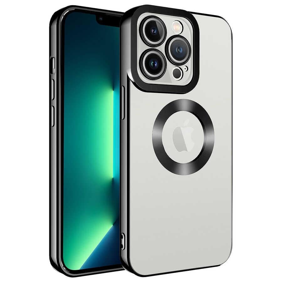 Apple iPhone 11 Pro Kılıf Kamera Korumalı Logo Gösteren Zore Omega Kapak