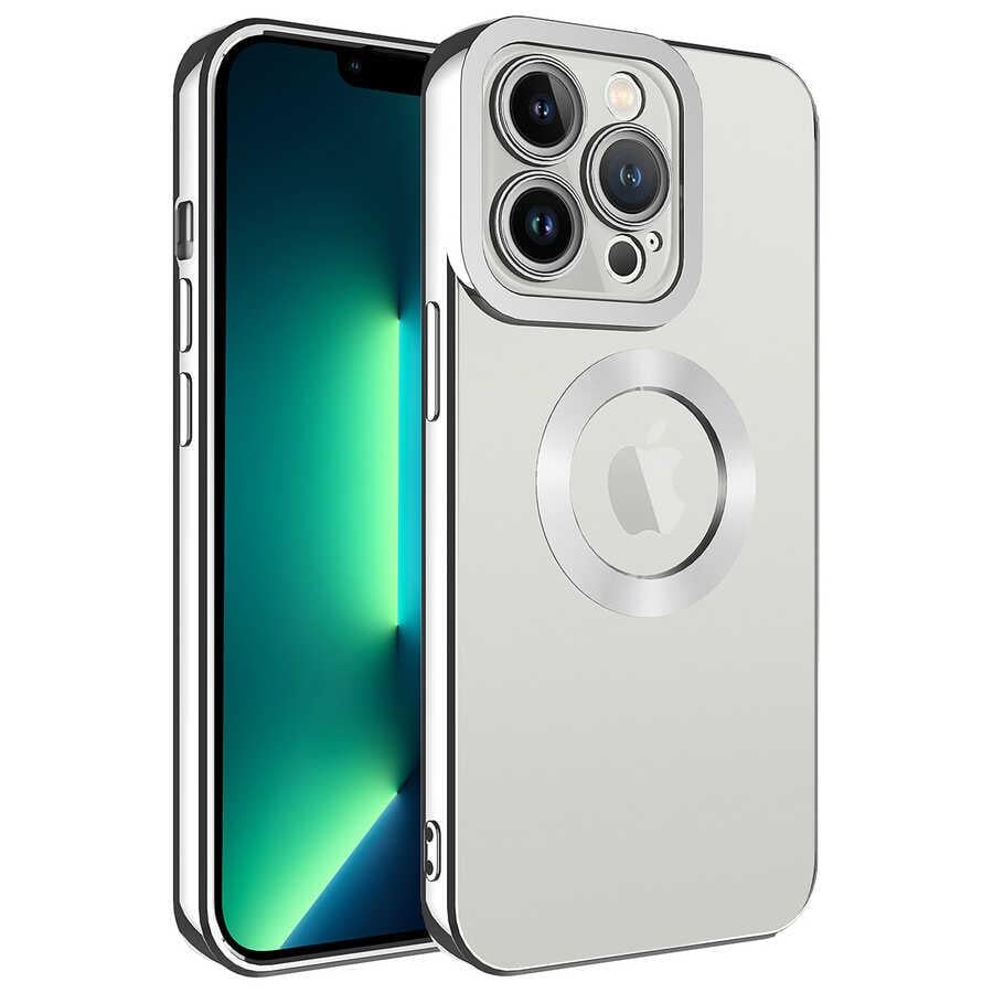 Apple iPhone 11 Pro Kılıf Kamera Korumalı Logo Gösteren Zore Omega Kapak