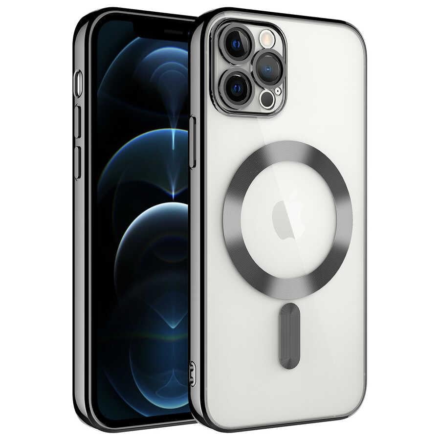 Apple iPhone 11 Pro Kılıf Kamera Korumalı M-safe Wireless Şarj Özellikli Zore Demre Kapak