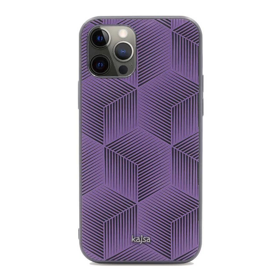 Apple iPhone 12 Pro Max Kılıf Kajsa Splendid Serisi 3D Cube Kapak
