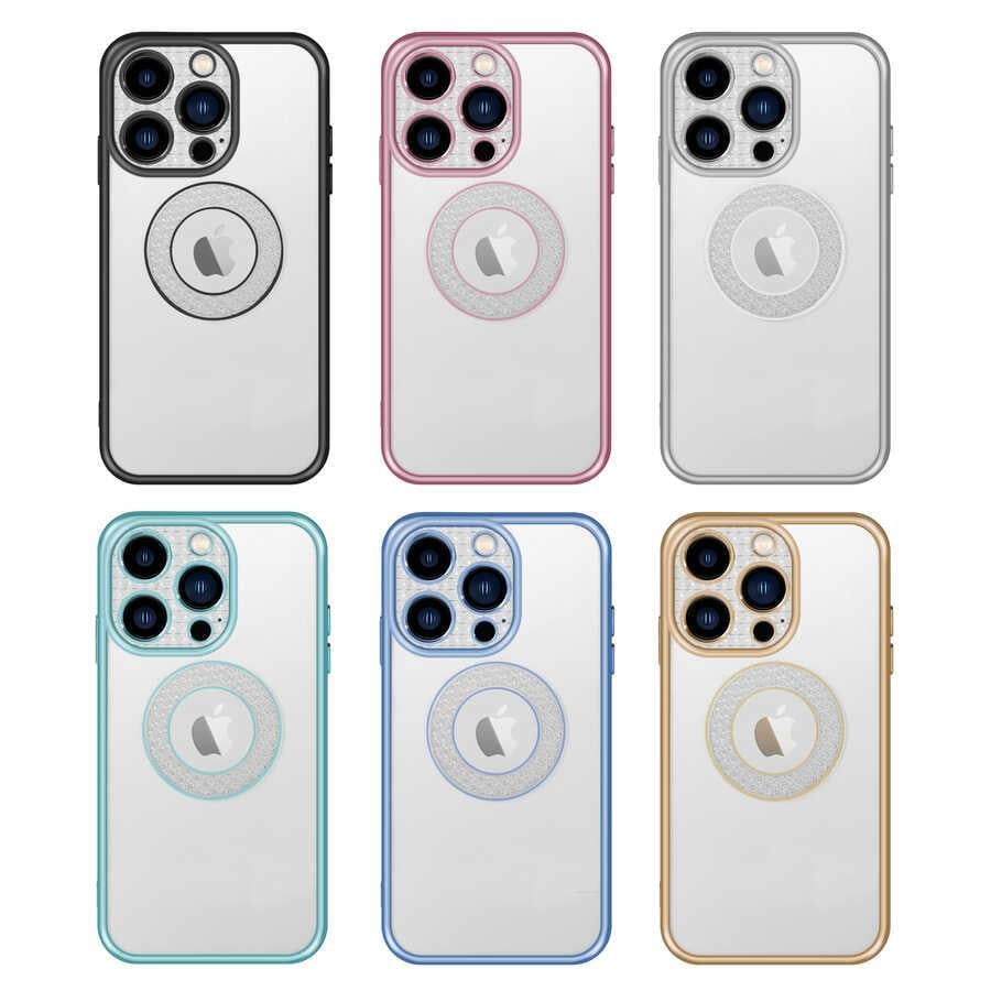 Apple iPhone 13 Pro Kılıf Kamera Korumalı Logo Gösteren Zore Esta Kapak