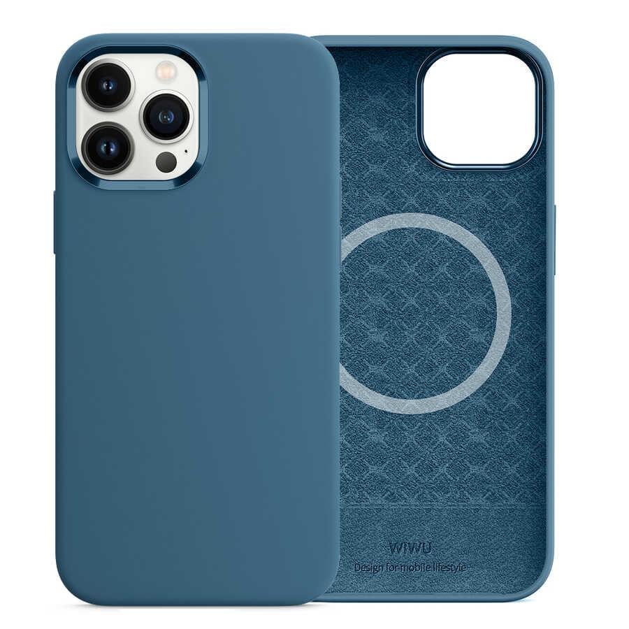 Apple iPhone 13 Pro Kılıf Wiwu M-safe Magnetic Silikon Kapak