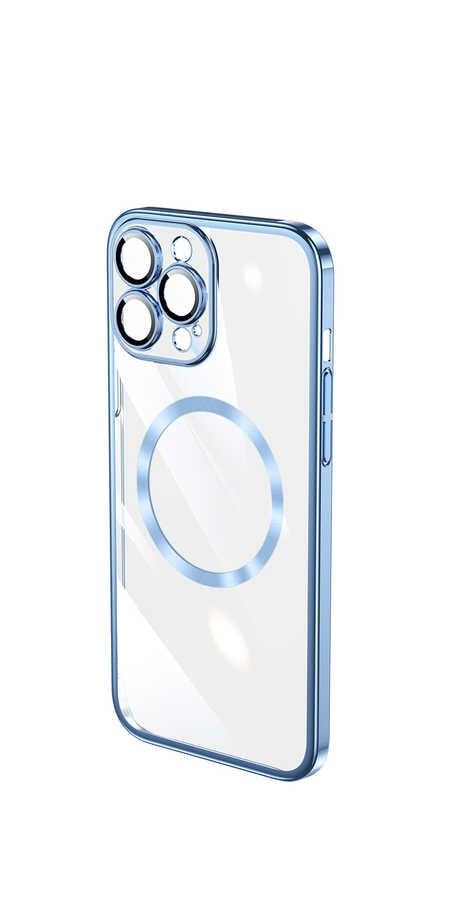 Apple iPhone 13 Pro Max Kılıf Wireless Şarj Özellikli Sert PC Zore Riksos M-safe Kapak