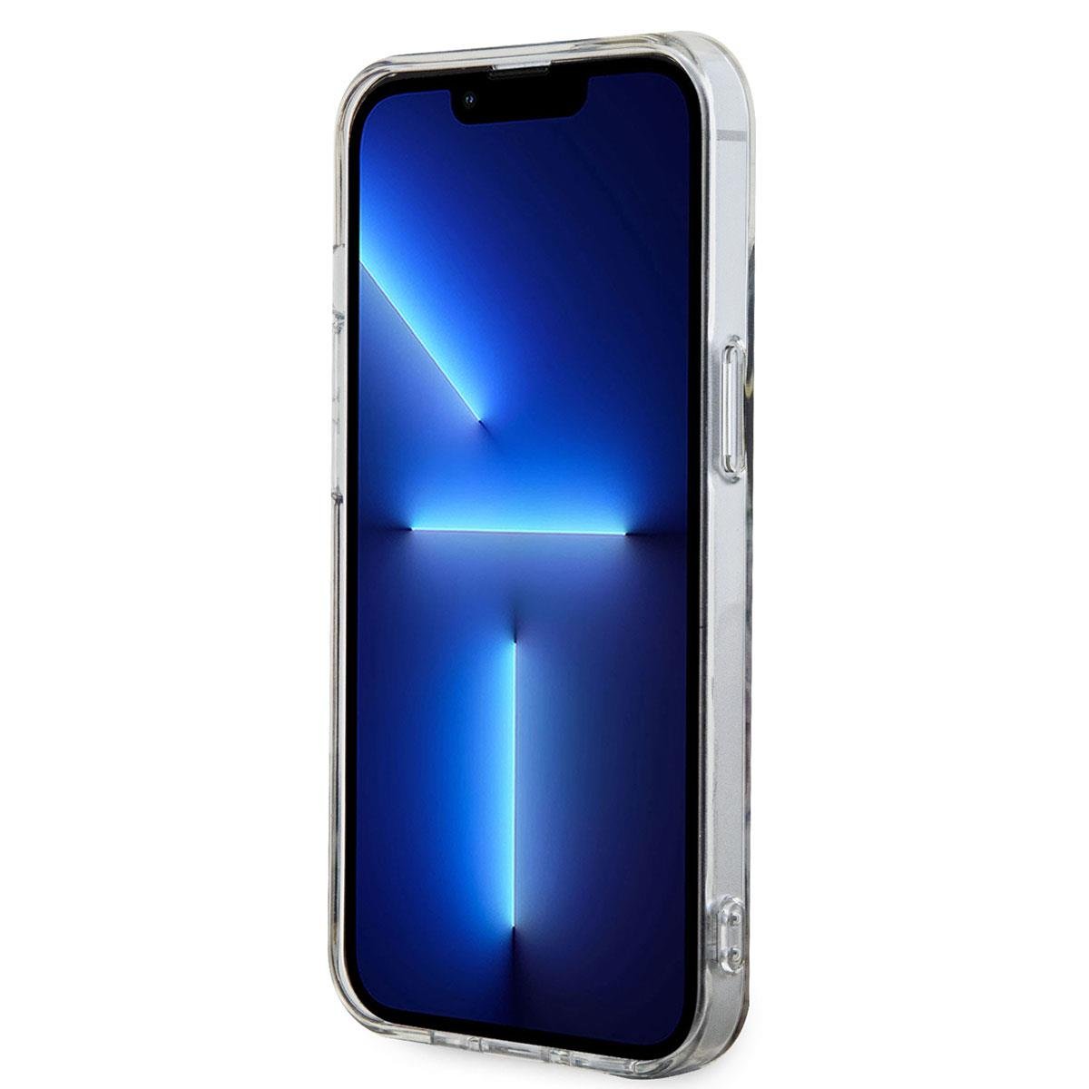 Apple iPhone 14 Kılıf GUESS M-safe Şarj Özellikli Leopar Desenli Kapak