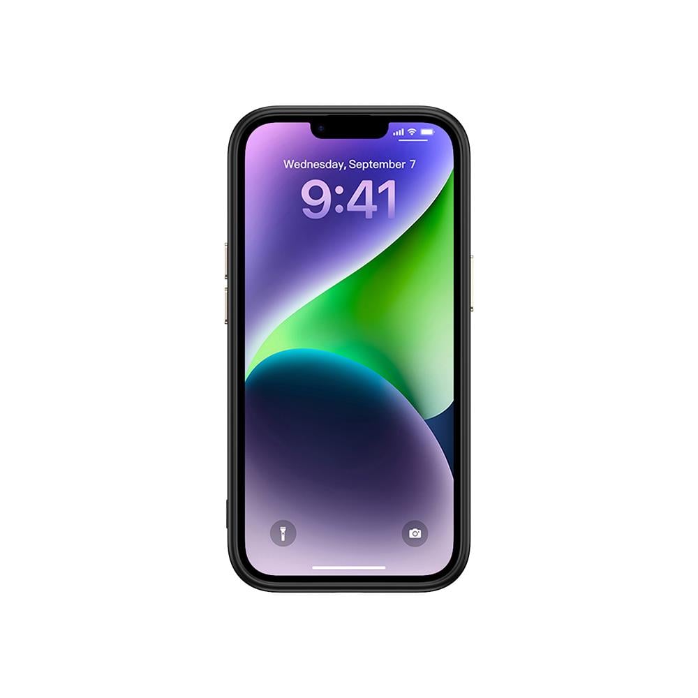Apple iPhone 14 Kılıf M-safe Şarj Özellikli Karbon Fiber Görünümlü Zore Antina Kapak