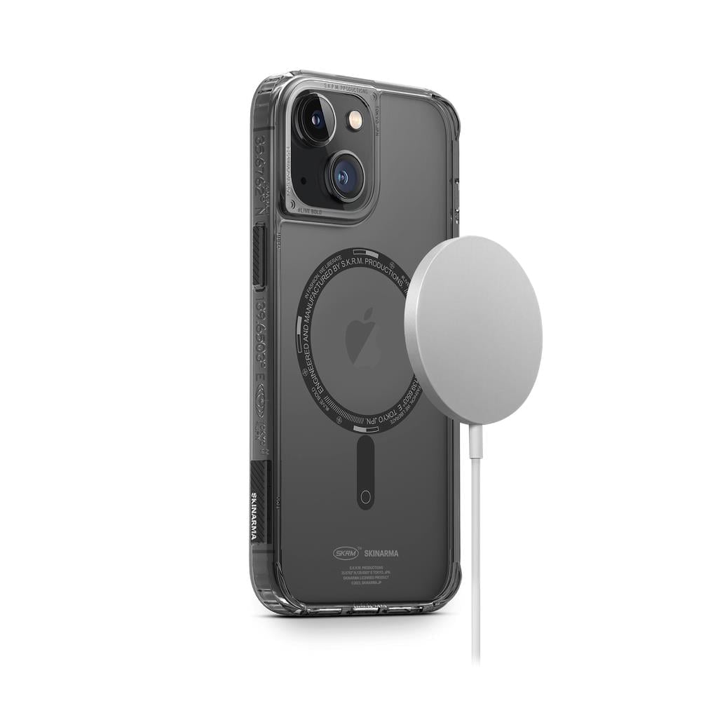 Apple iPhone 14 Plus Kılıf SkinArma Şeffaf Airbag Tasarımlı M-safe Şarj Özellikli Saido Kapak