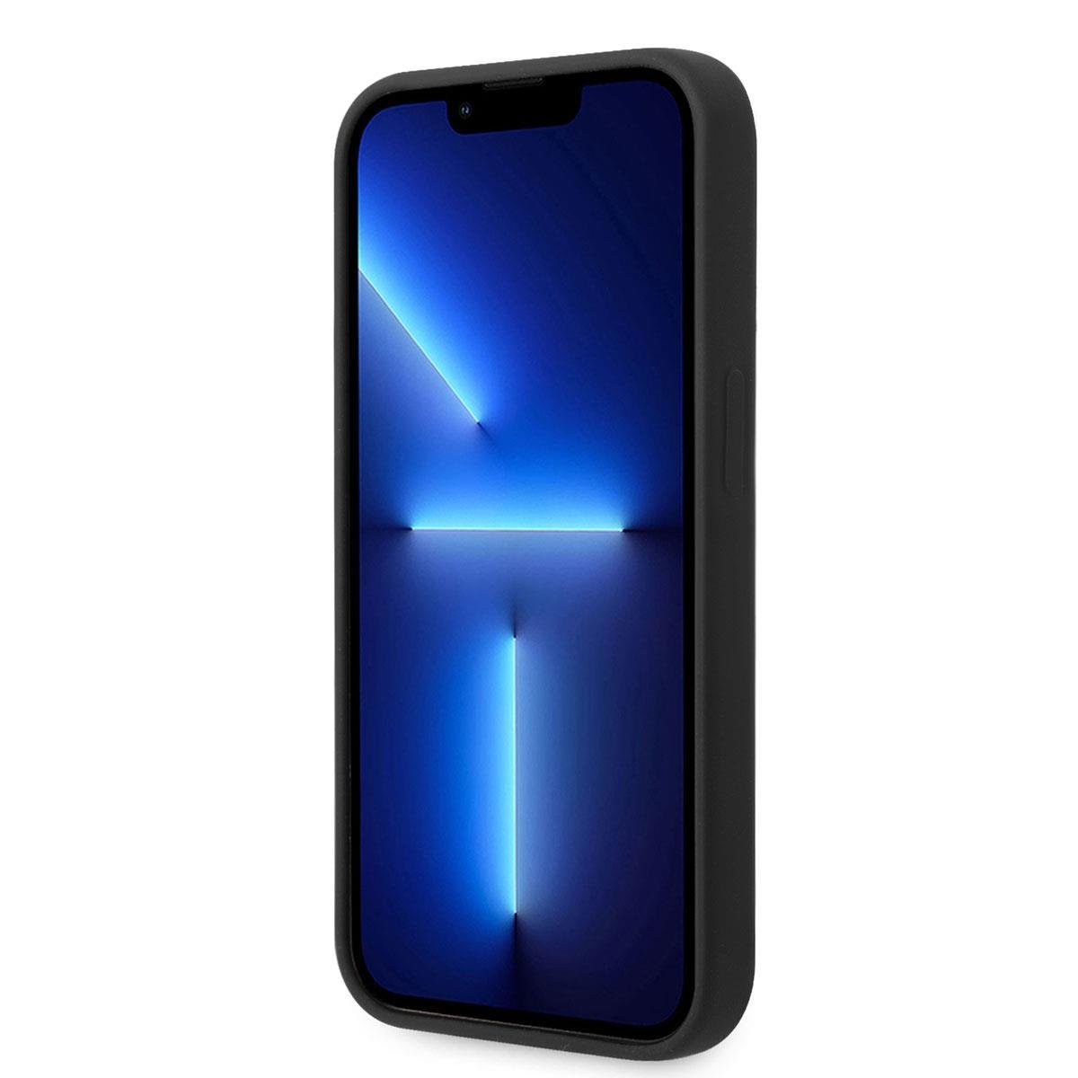 Apple iPhone 14 Pro Kılıf Ferrari M-safe Şarj Özellikli Silikon Metal Logo Dizayn Kapak