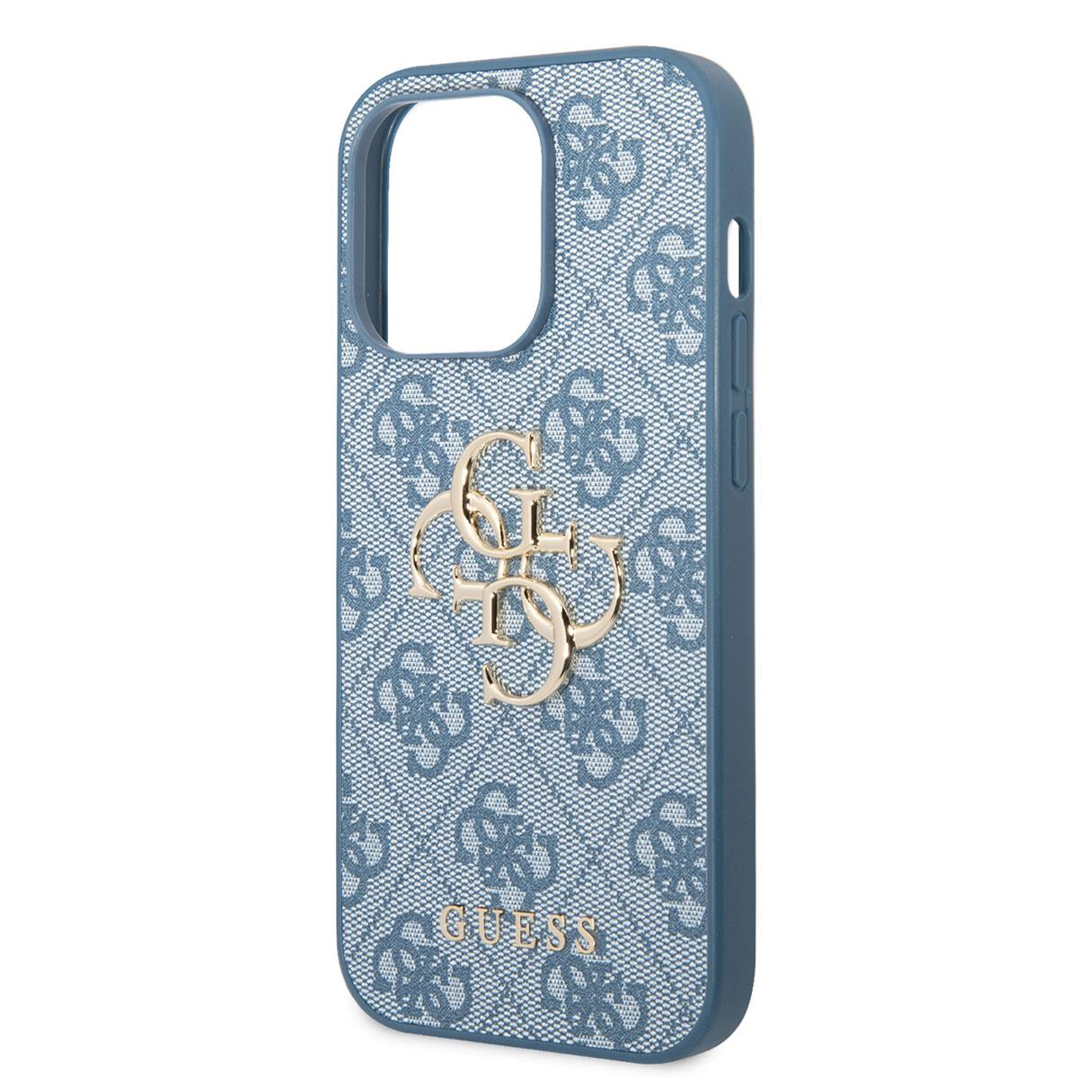 Apple iPhone 14 Pro Max Kılıf GUESS PU Deri Büyük Metal Logo Dizaynlı Kapak