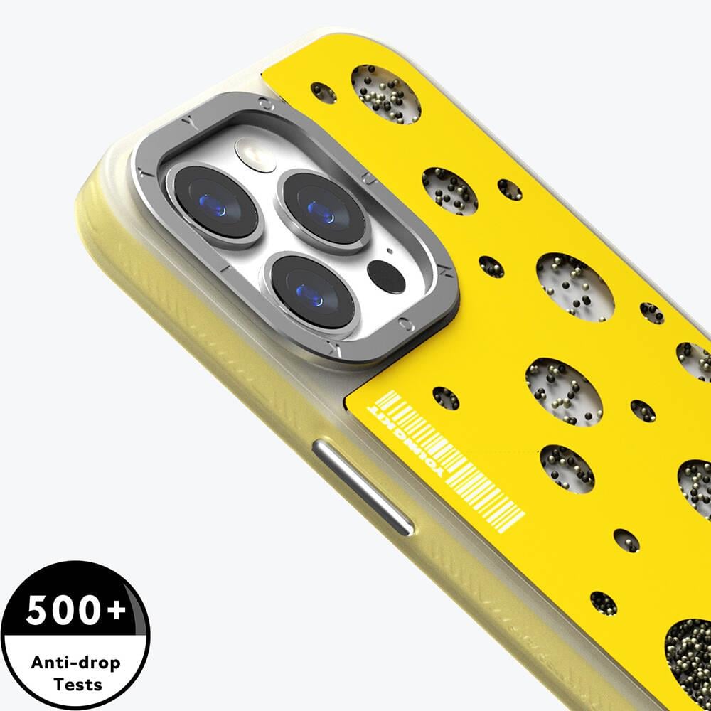 Apple iPhone 14 Pro Max Kılıf M-safe Şarj Özellikli Youngkit Quicksand Beads Serisi Kapak