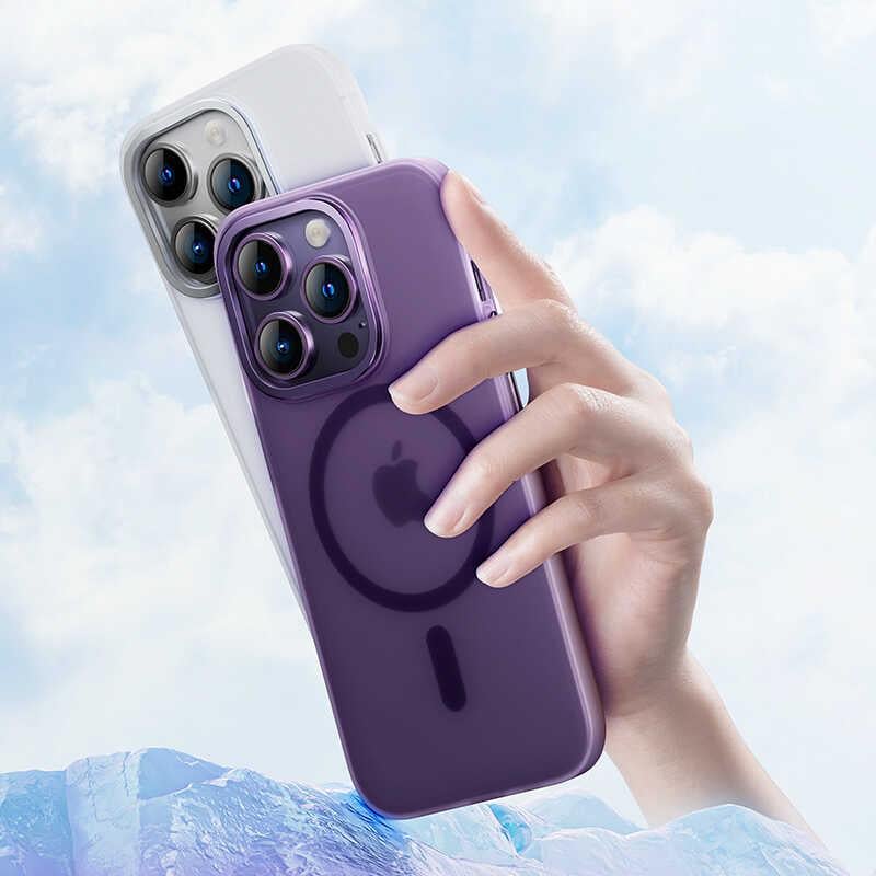 Apple iPhone 14 Pro Max Kılıf Wireless Şarj Destekli Benks Yeni Seri Magnetik Haze Kapak