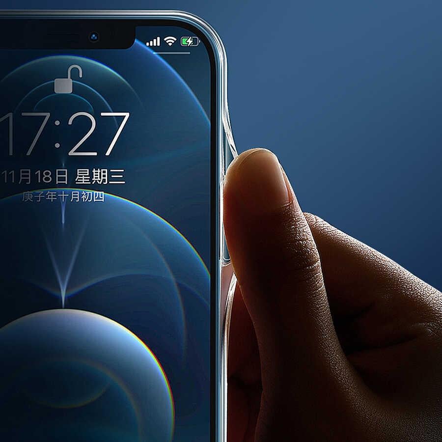 Apple iPhone 14 Pro Max Wiwu M-safe Şarj Özellikli Lens Korumalı Şeffaf Silikon Kapak