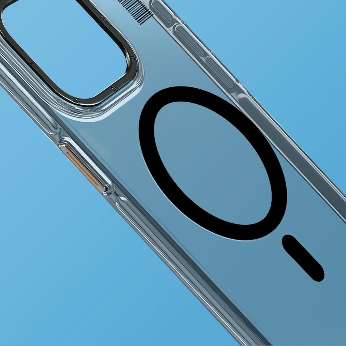 Apple iPhone 15 Kılıf M-safe Şarj Özellikli Şeffaf Youngkit Crystal Shield Serisi Kapak