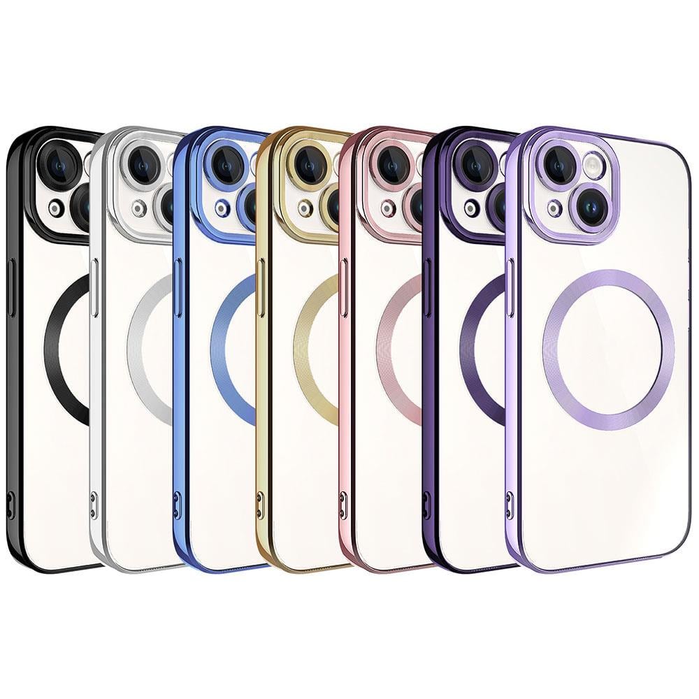 Apple iPhone 15 Plus Kılıf M-safe Wireless Şarj Özellikli Zore Setro Silikon