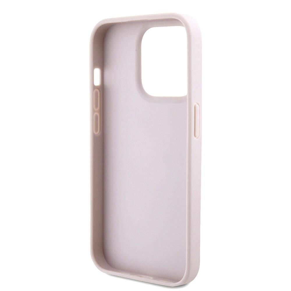 Apple iPhone 15 Pro Kılıf Guess Orjinal Lisanslı M-safe Şarj Özellikli Yazı Logolu Iridescent Kapak