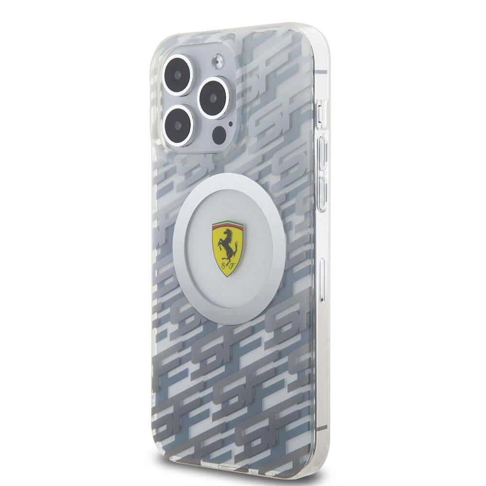 Apple iPhone 15 Pro Max Kılıf Ferrari Orjinal Lisanslı M-safe Şarj Özellikli Multi SF Kapak