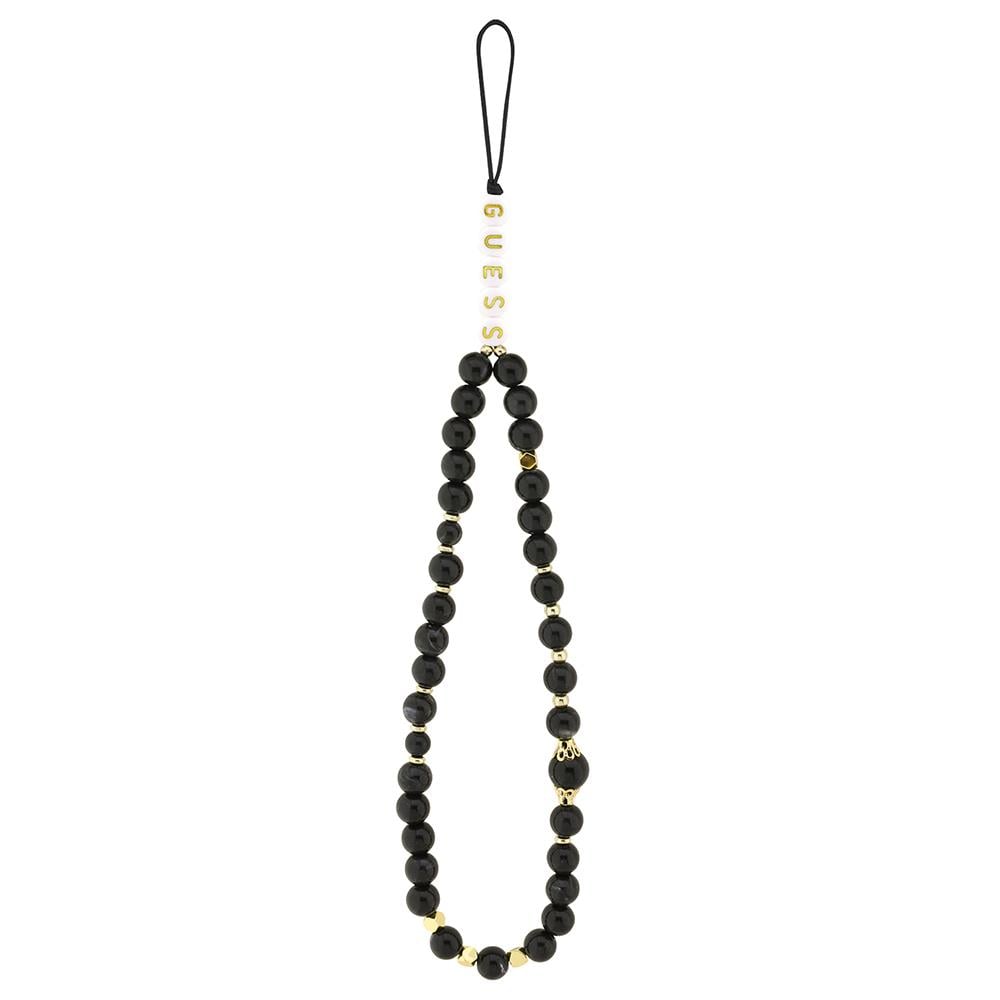 Apple iPhone 15 Pro Max Kılıf Guess Orjinal Lisanslı PU Deri Bilek Askı İpli Metal Büyük 4G ve Yazı Logolu Kapak