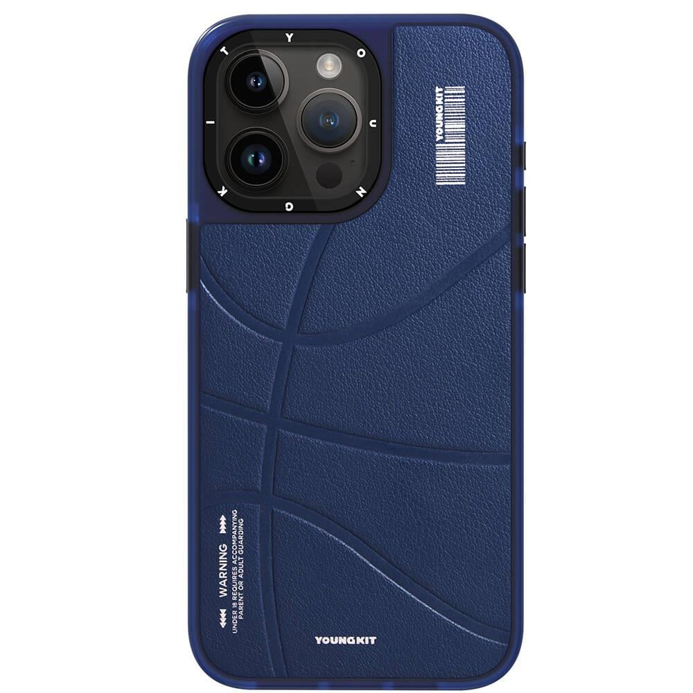 Apple iPhone 15 Pro Max Kılıf M-safe Şarj Özellikli Youngkit Backboard Serisi Leather Kapak