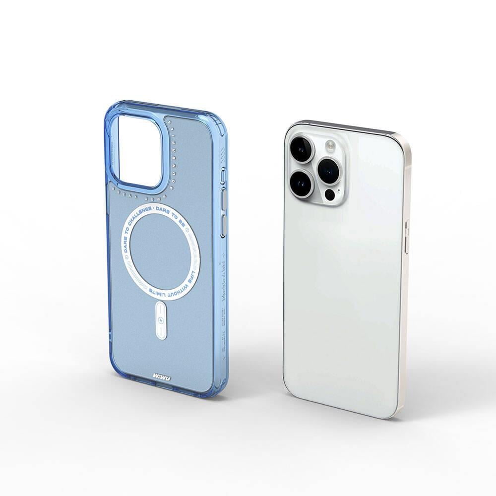 Apple iPhone 15 Pro Max Kılıf M-safe Şarj Özellikli Wiwu Basic Color J Serisi Kapak