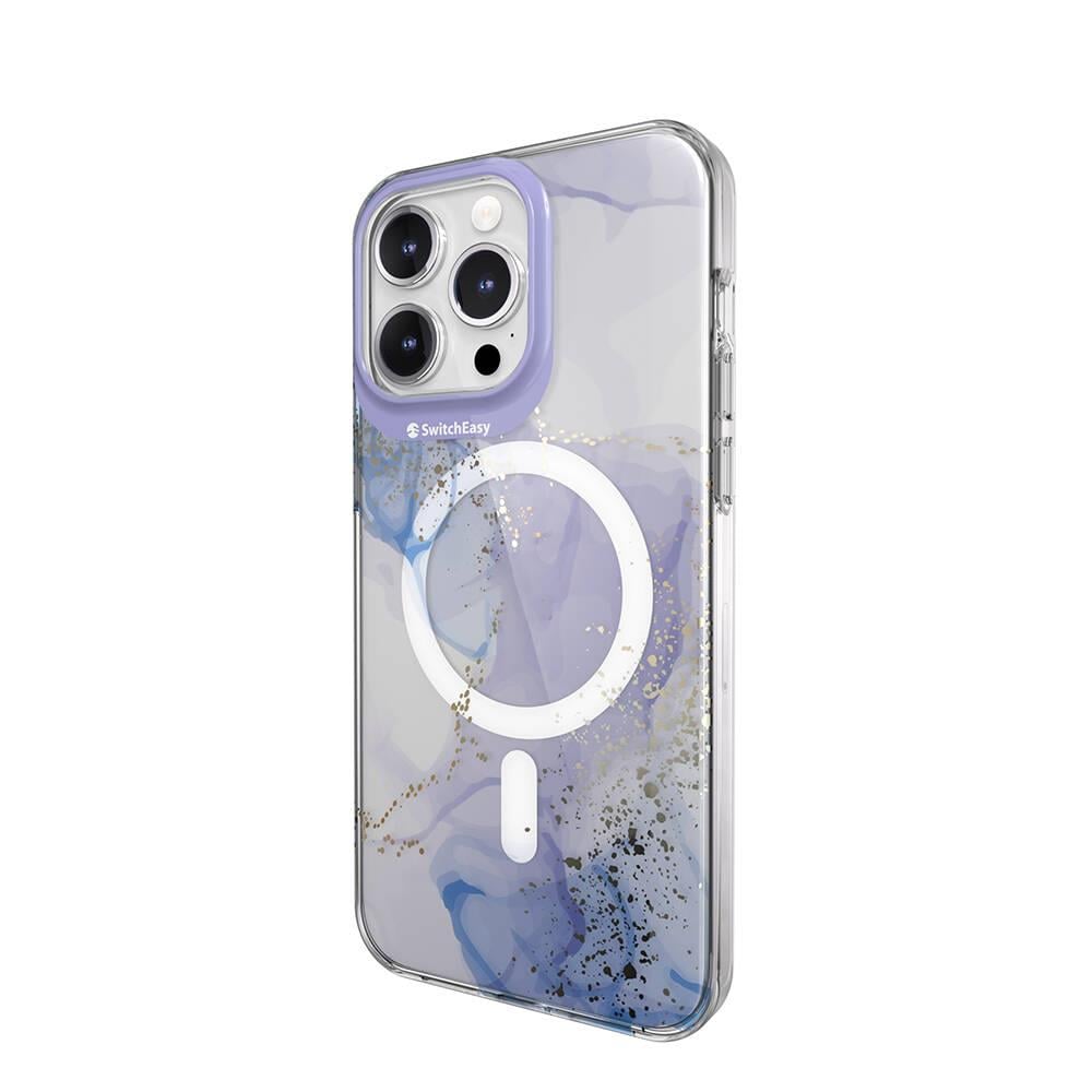 Apple iPhone 15 Pro Max Kılıf M-safe Şarj Özellikli Çift IMD Baskılı Lisanslı Switcheasy Artist-M Veil Kapak
