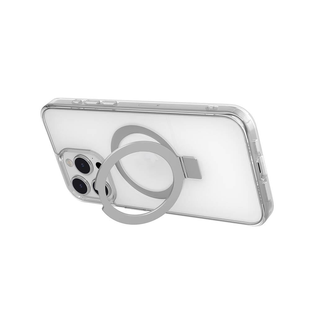 Apple iPhone 15 Pro Max Kılıf M-safe Şarj Özellikli Yüzük Standlı Lisanslı Switcheasy Magstand-M Kapak