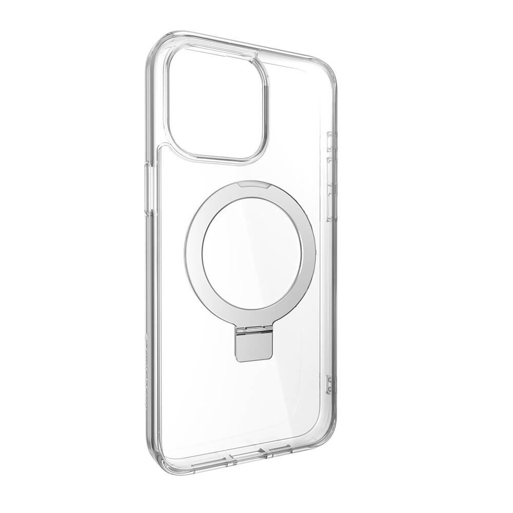 Apple iPhone 15 Pro Max Kılıf M-safe Şarj Özellikli Yüzük Standlı Lisanslı Switcheasy Magstand-M Kapak