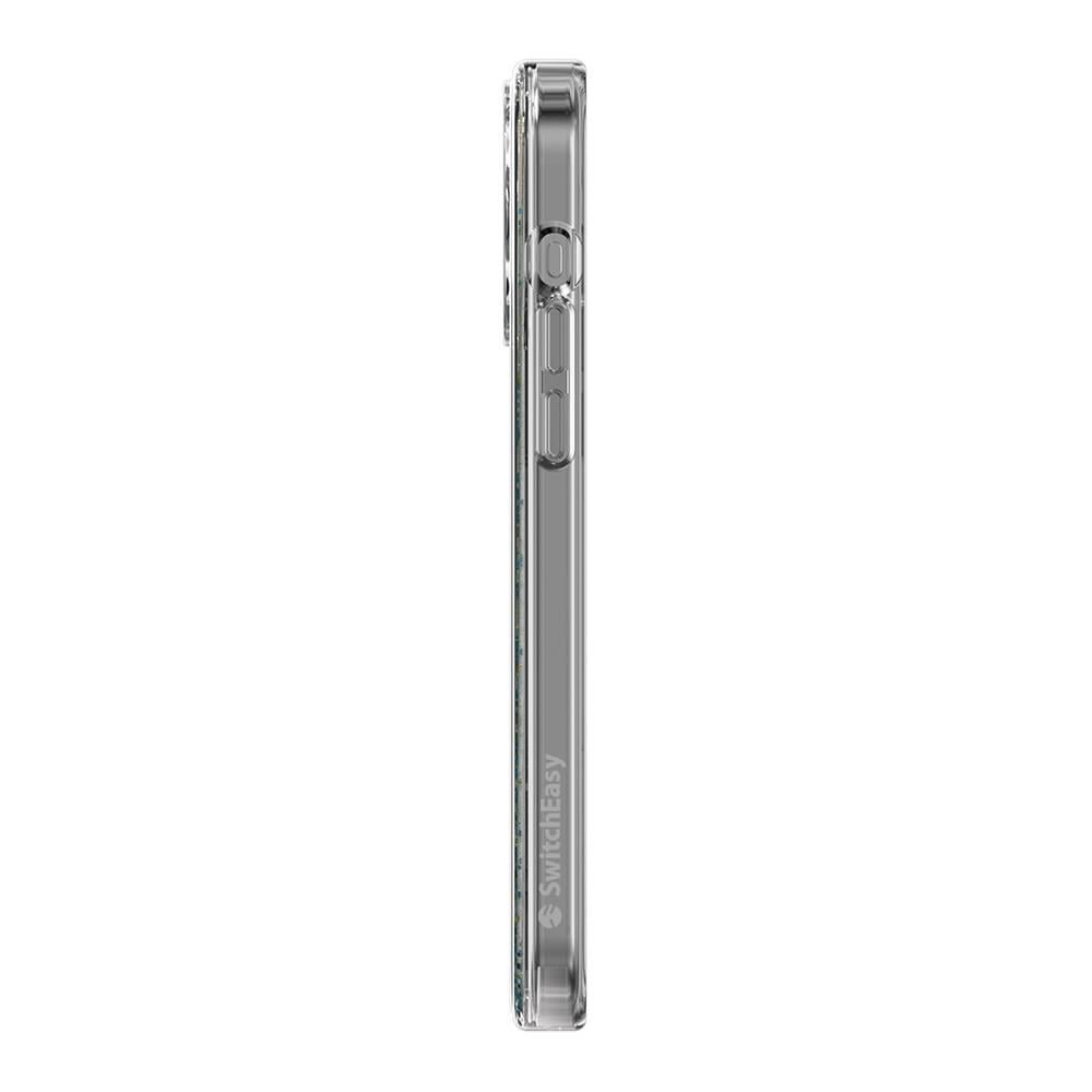 Apple iPhone 15 Pro Max Kılıf M-safe Şarj Özellikli Parlayan Simli Şeffaf Lisanslı Switcheasy Starfield-M Kapak