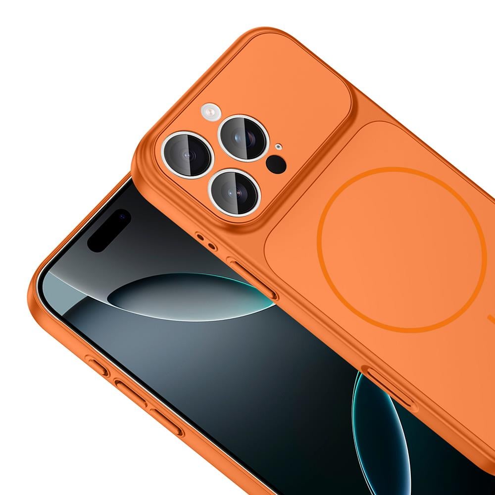 Apple iPhone 15 Pro Max Kılıf Zore M-Safe Şarj Özellikli Kamera Korumalı Formen Kapak