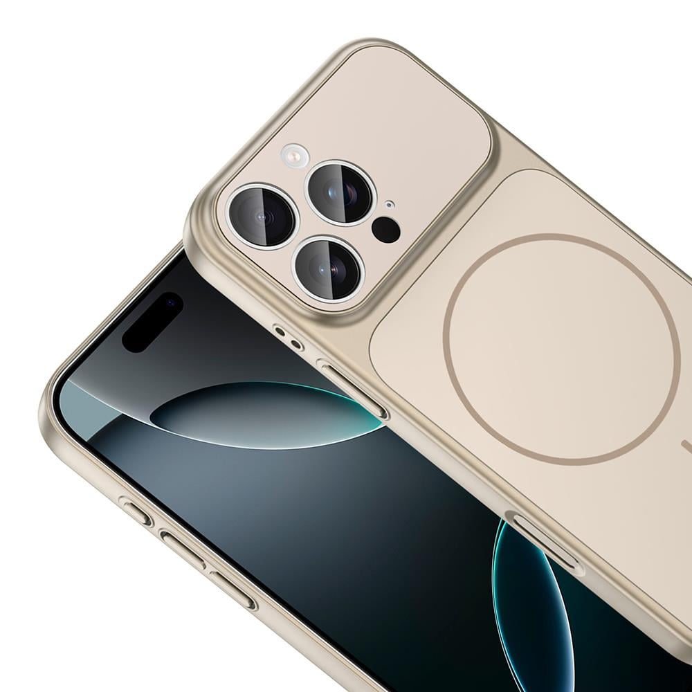 Apple iPhone 15 Pro Max Kılıf Zore M-Safe Şarj Özellikli Kamera Korumalı Formen Kapak