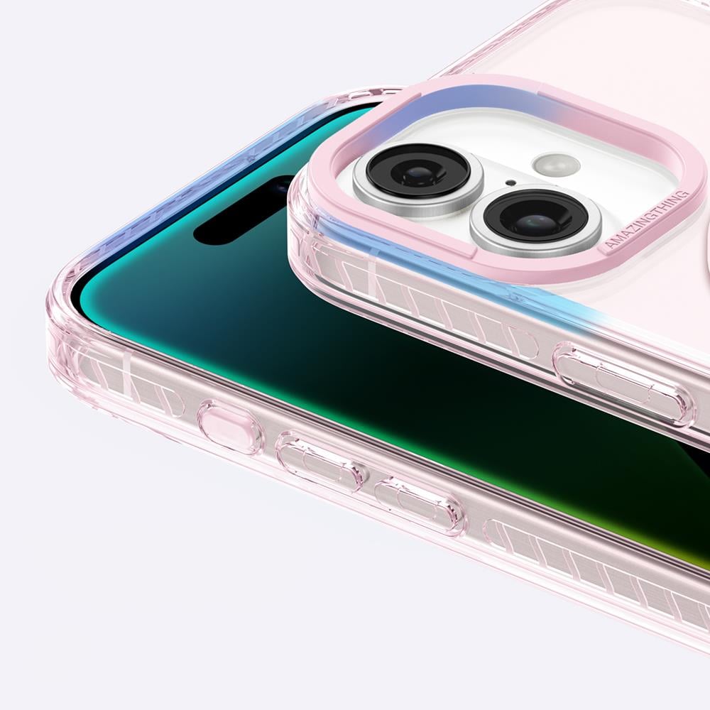 Apple iPhone 16 Kılıf M-safe Şarj Özellikli Yüzük Standlı Amazingthing Titan Pro Serisi Kapak