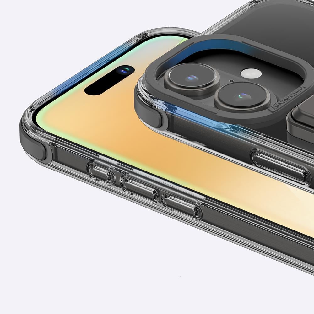 Apple iPhone 16 Kılıf M-safe Şarj Özellikli Standlı Set Amazingthing Omni Adventure Serisi Kapak