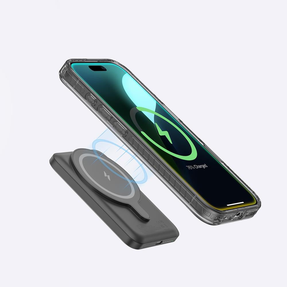 Apple iPhone 16 Kılıf M-safe Şarj Özellikli Yüzük Standlı Amazingthing Titan Pro Serisi Kapak
