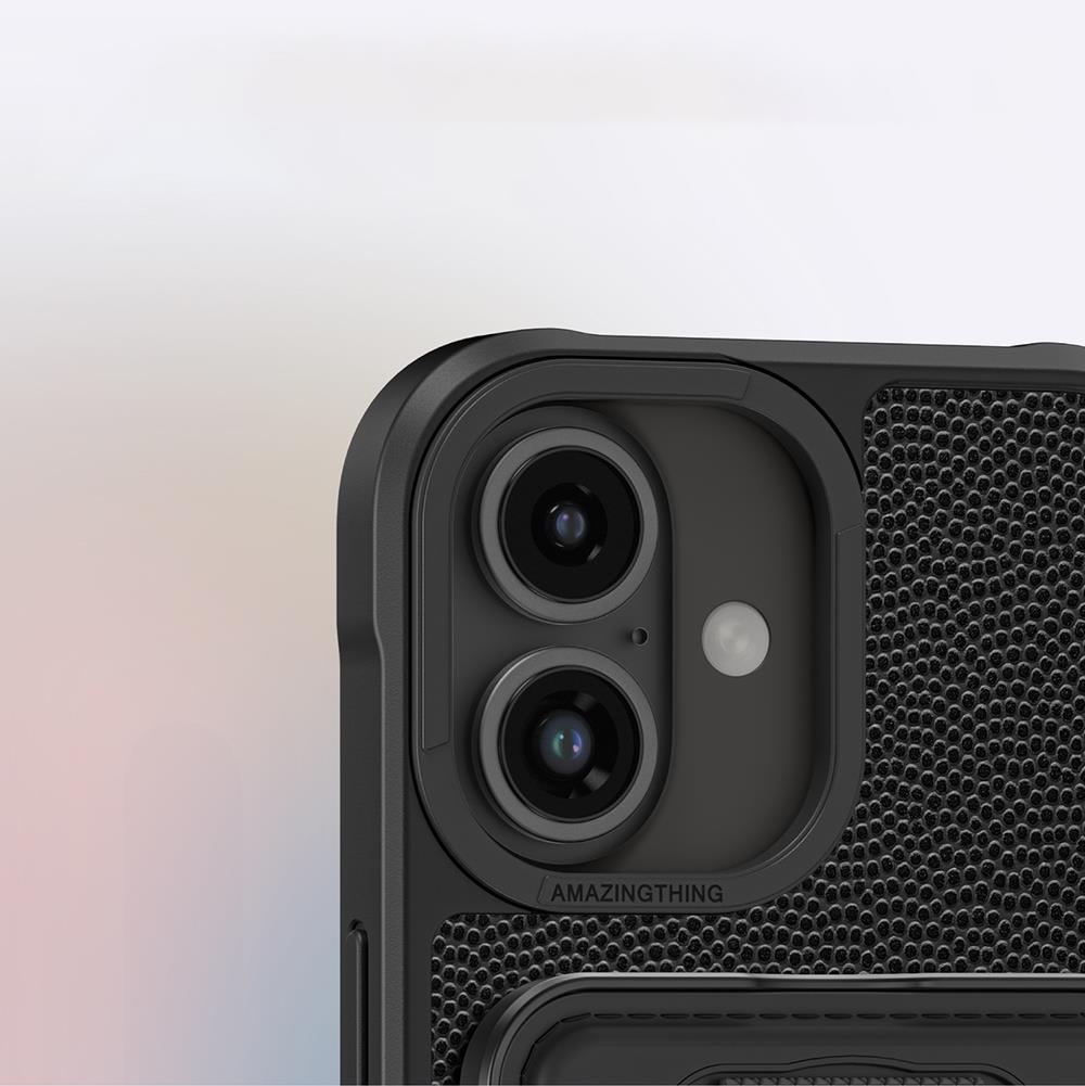 Apple iPhone 16 Kılıf M-safe Şarj Özellikli Standlı Kartlıklı Set Amazingthing Glamour Luxe Serisi Kapak