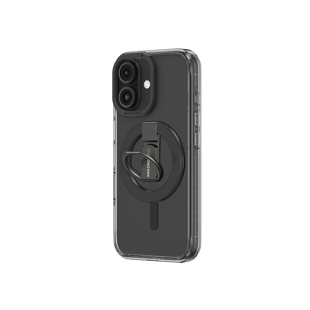 Apple iPhone 16 Kılıf M-safe Şarj Özellikli Yüzük Standlı Amazingthing Titan Pro Serisi Kapak
