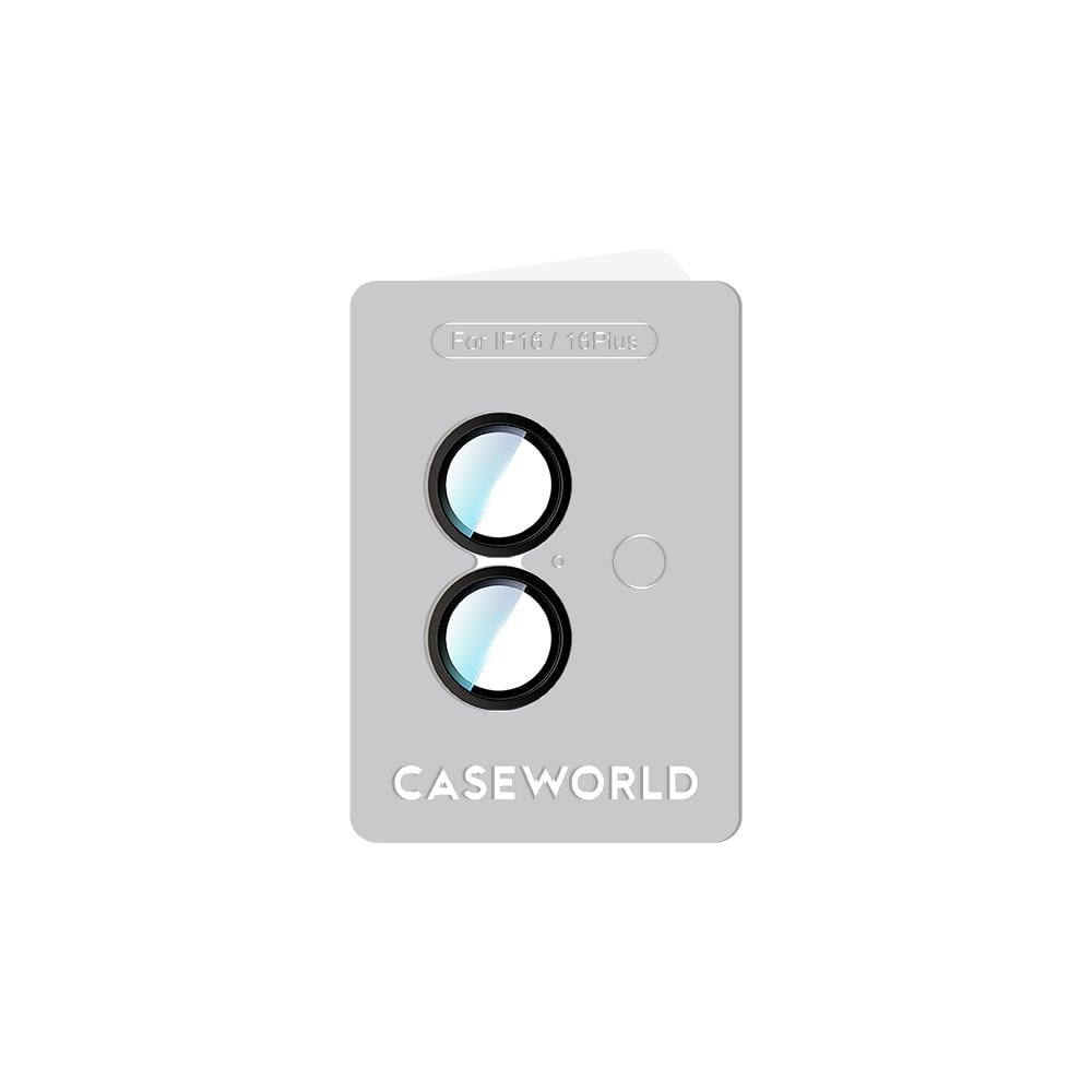 Apple iPhone 16 Plus CaseWorld Alloy Two-Color Serisi Lens Koruyucu