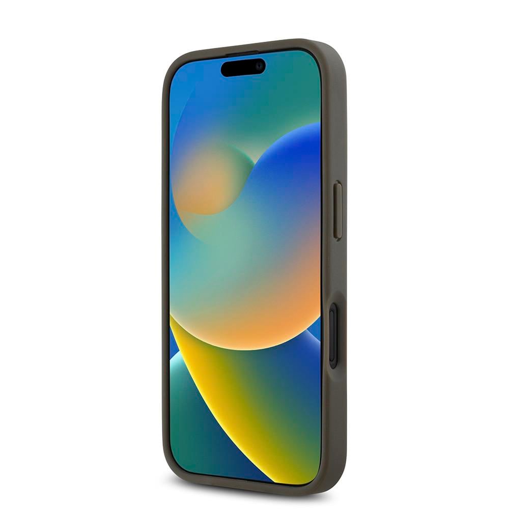 Apple iPhone 16 Plus Kılıf DKNY Orjinal Lisanslı M-safe Şarj Özellikli 3D Yazılı Repeat Pattern Kapak