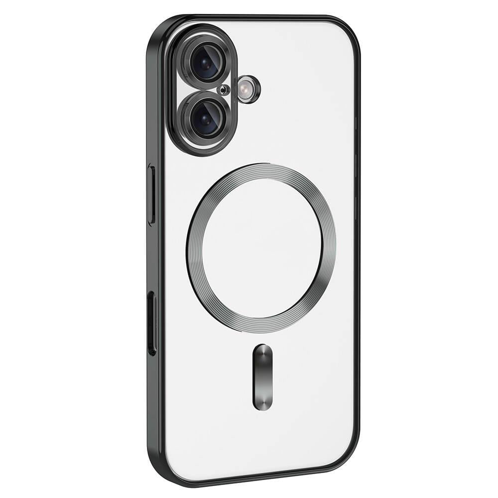 Apple iPhone 16 Plus Kılıf Kamera Korumalı M-safe Wireless Şarj Özellikli Zore Demre Kapak