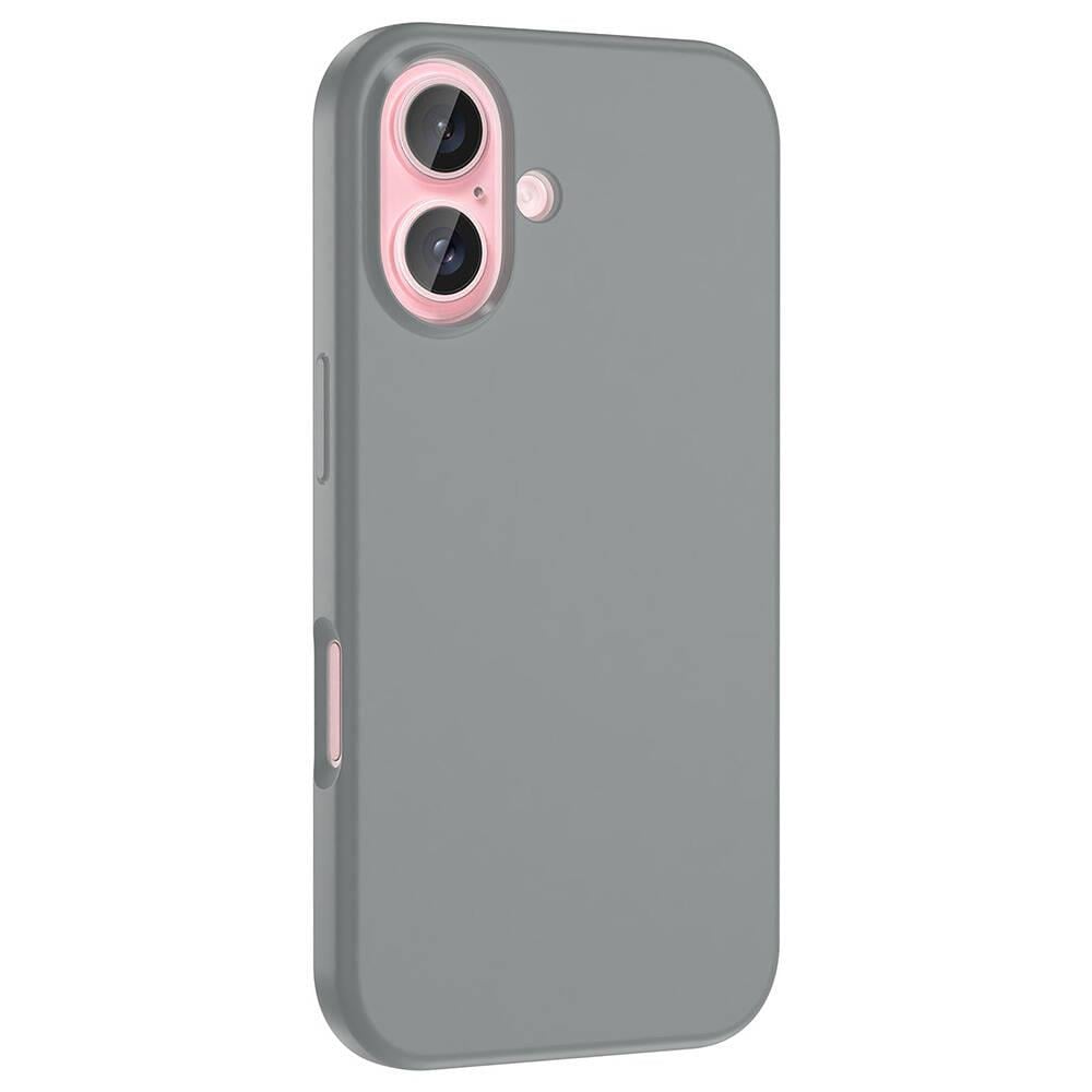 Apple iPhone 16 Plus Kılıf M-safe Şarj Özellikli Sıvı Teknolojili Silinebilir Sert Zore Kivi Kapak