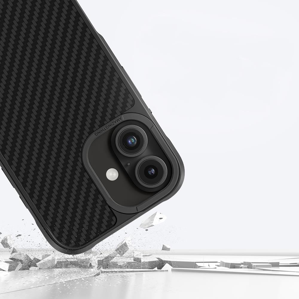Apple iPhone 16 Plus Kılıf M-safe Şarj Özellikli 1500D Aramid Fiber Amazingthing Titan Max Serisi Kapak