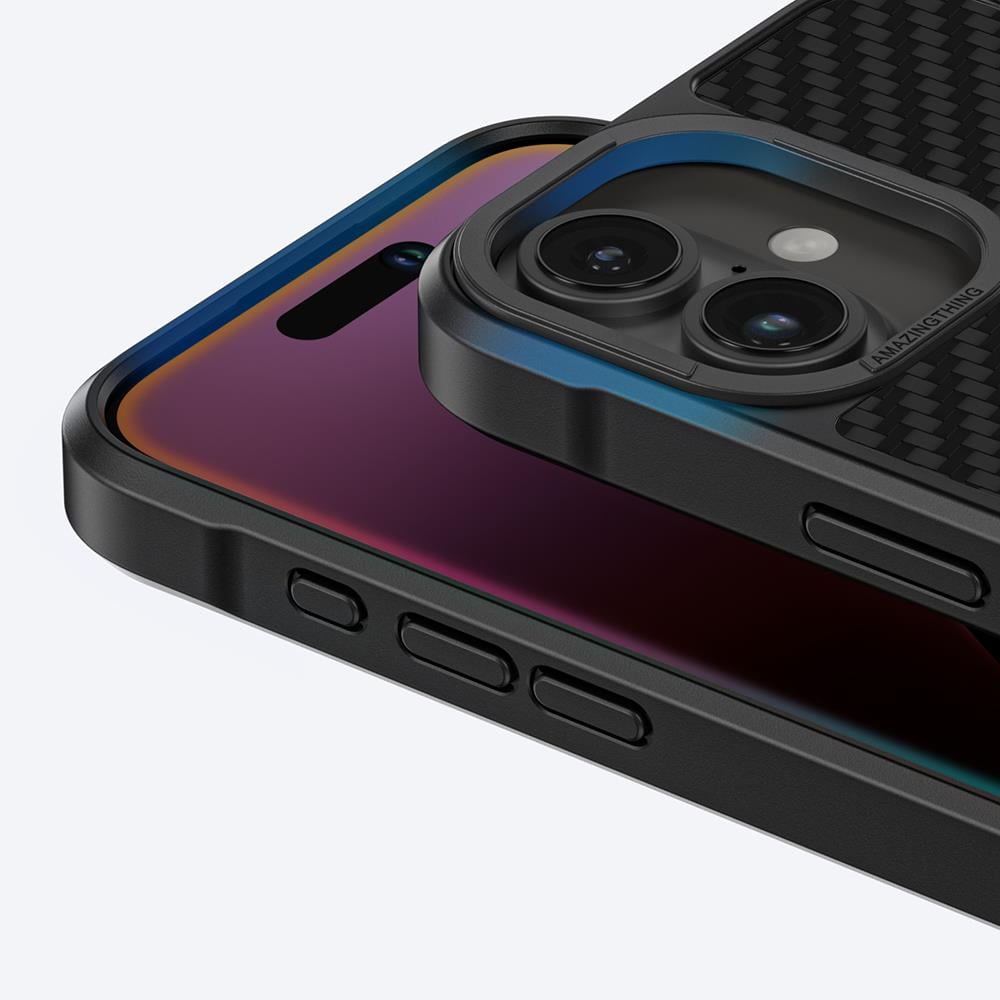 Apple iPhone 16 Plus Kılıf M-safe Şarj Özellikli 1500D Aramid Fiber Amazingthing Titan Max Serisi Kapak