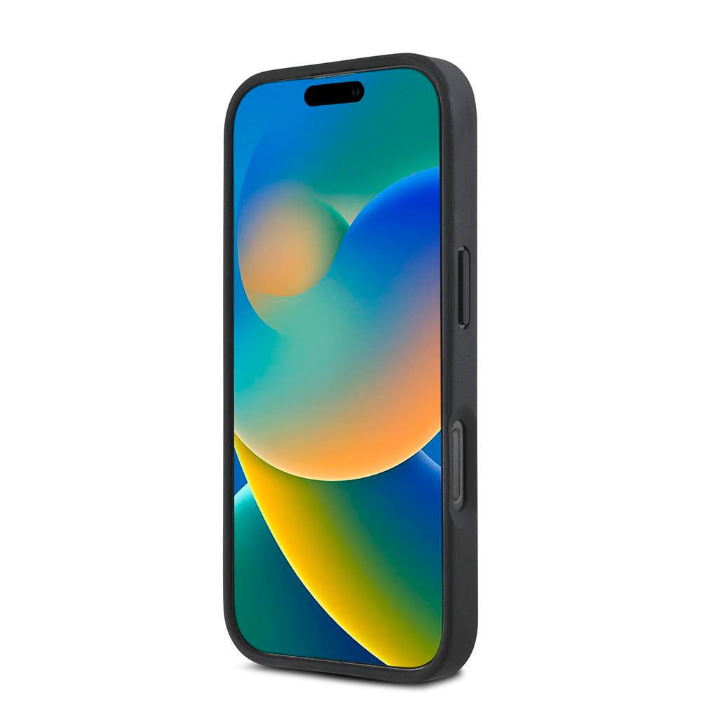 Apple iPhone 16 Pro Kılıf DKNY Orjinal Lisanslı M-safe Şarj Özellikli 3D Yazılı Repeat Pattern Kapak