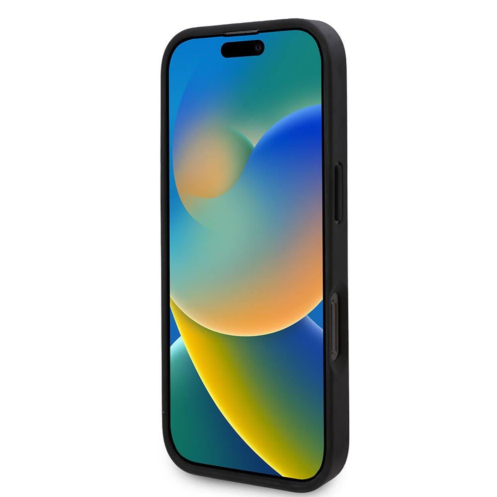 Apple iPhone 16 Pro Kılıf Karl Lagerfeld Orjinal Lisanslı M-safe Şarj Özellikli KL Yazılı Hot Stamp Kapak