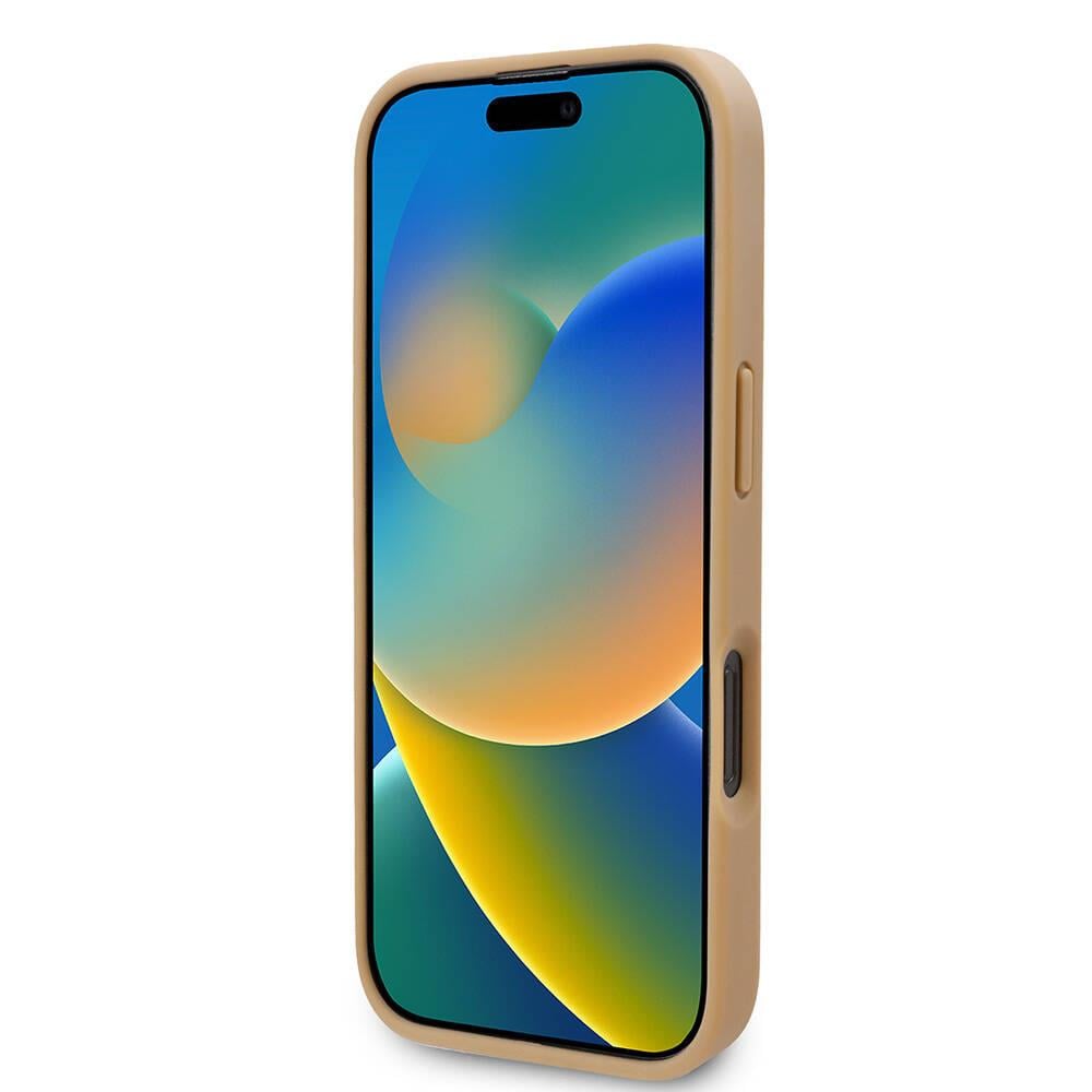 Apple iPhone 16 Pro Kılıf Karl Lagerfeld Orjinal Lisanslı M-safe Şarj Özellikli KL Yazılı Hot Stamp Kapak